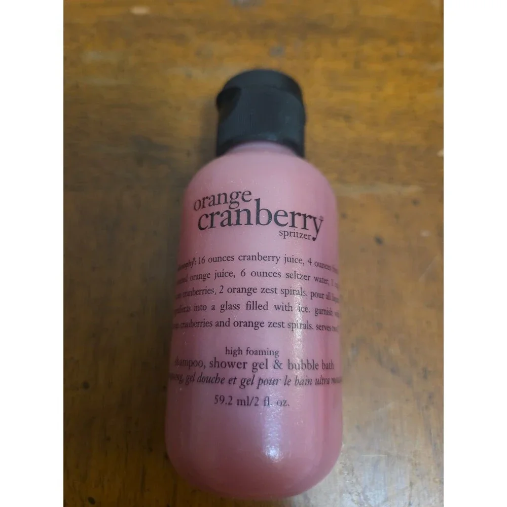 Philosophy Orange Cranberry Shampoo Shower Gel Bubble Bath 2 Oz